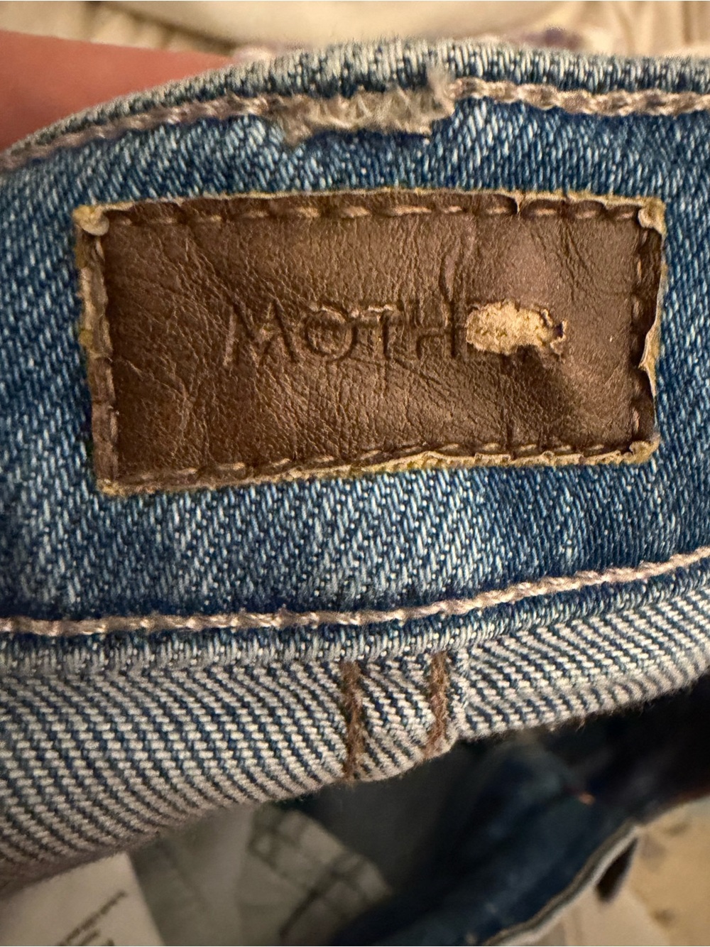 MOTHER weekender mid-rise flare jeans in “ride hard live forever” wash. - Picture 8 of 10